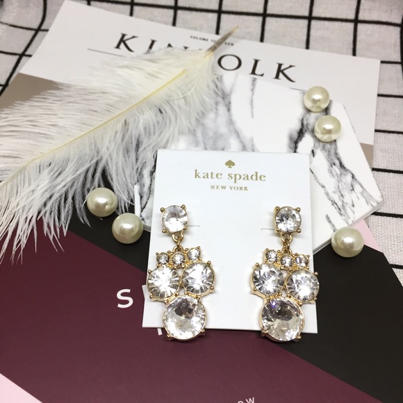 Kate Spade ♠️ Diamond Drop Earrings - Picture 3 of 7